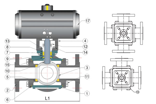 3 way 4 way 5 way ball valve 3 way 4 way 5 way ball valve manufacturer