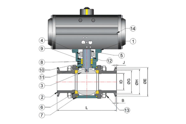 3 Piece Design Triclover End Ball Valve in India 3 Piece Design Triclover End Ball Valve in India